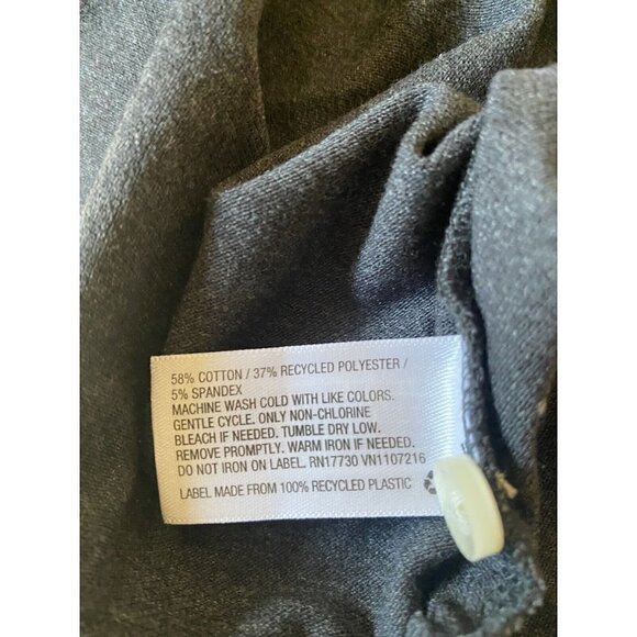 Goodfellow Mens Polo Shirt Size Large Railroad Gray Collared Short Sleeve New - Picture 6 of 15